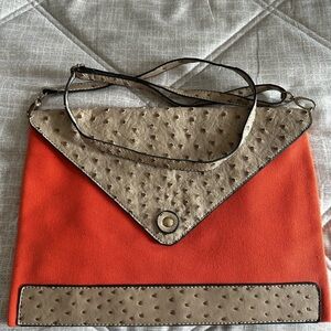 Orange and Tan Merona Bag